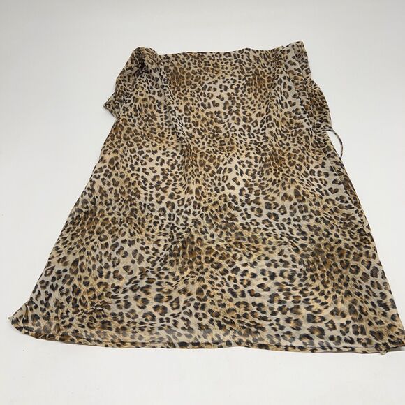 LE LIS Collection Womens Size Medium Dress Spaghetti Straps Leopard Lined Midi - Picture 8 of 9